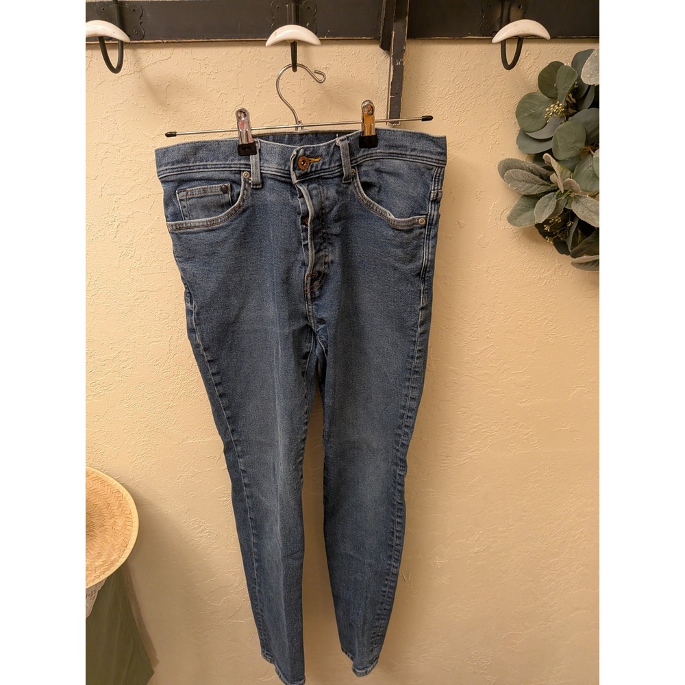 DNM & DENIM SLIM FIT BLUE JEANS‎ BUTTON FLY MEN'S 30 30